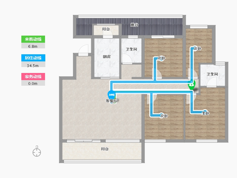 湖北省-宜昌市-联投玖玺台-112.00-户型库-动静线