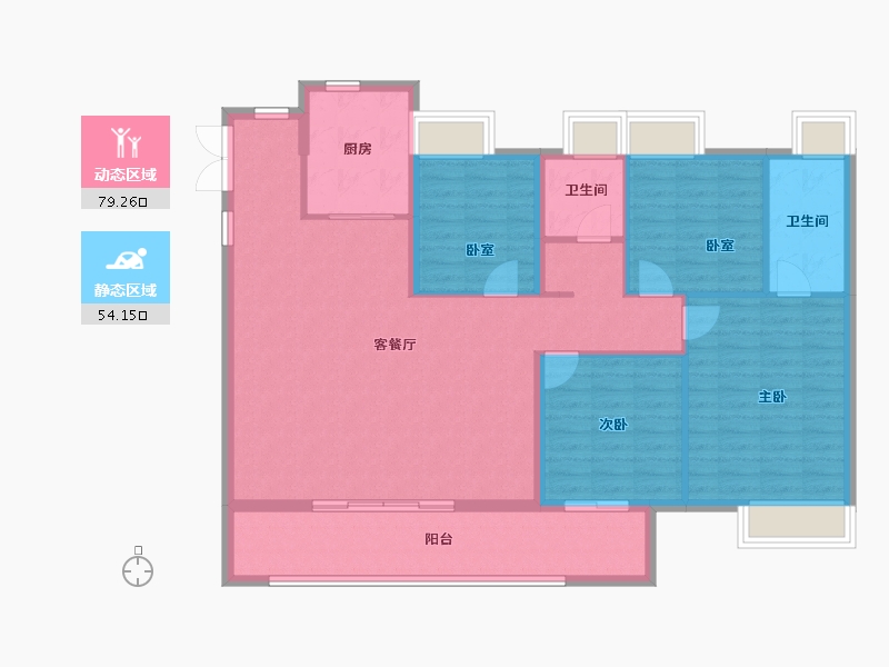 福建省-福州市-榕发悦乐郡-121.60-户型库-动静分区