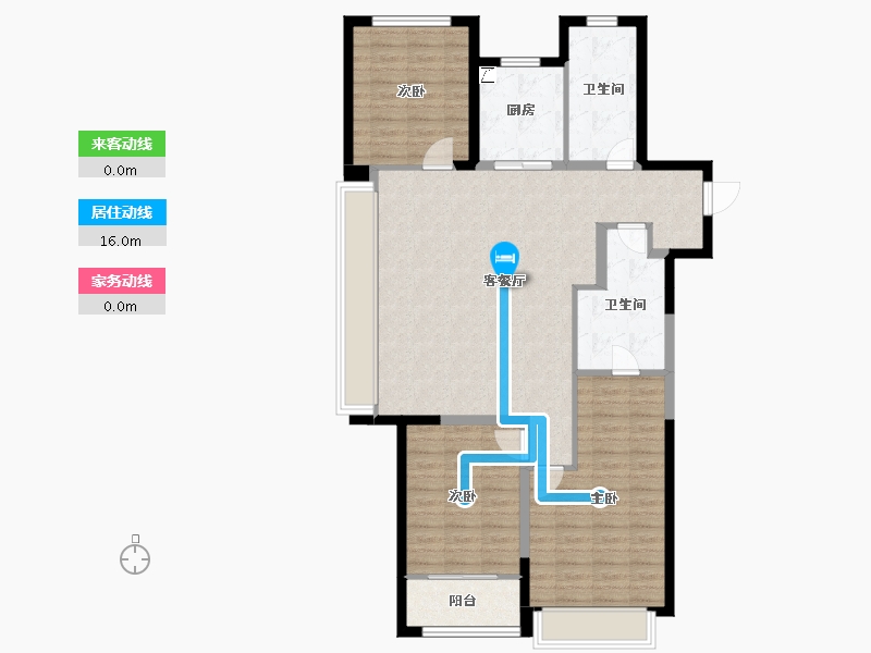 河北省-石家庄市-绿城春和印月-104.00-户型库-动静线