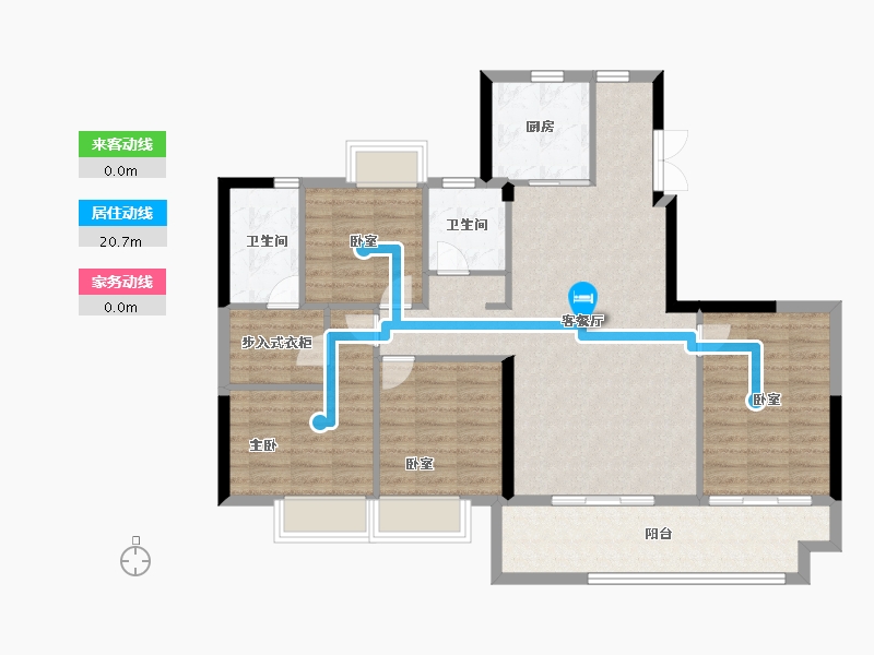 福建省-福州市-榕发悦乐郡-104.00-户型库-动静线