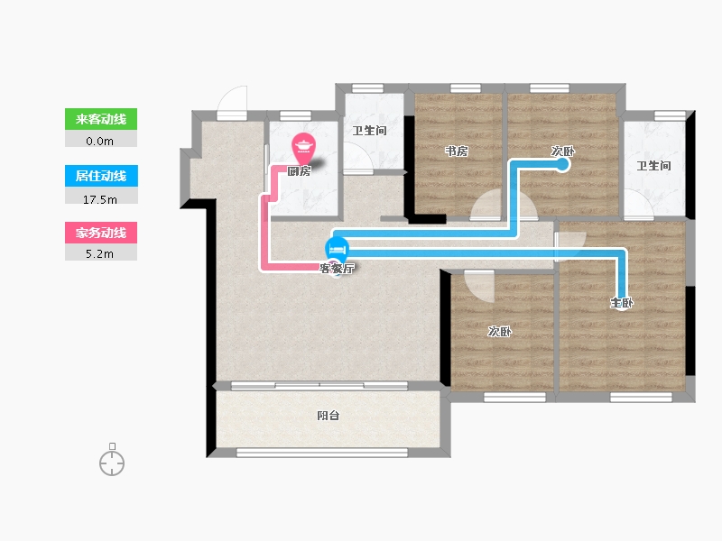 福建省-福州市-保利云上-92.00-户型库-动静线