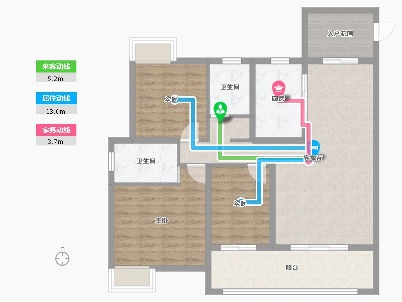 江西省-宜春市-明珠壹号-93.61-户型库-动静线