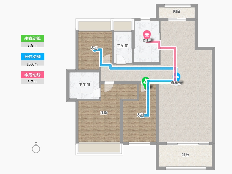 江西省-宜春市-万投·锦秀壹品-112.01-户型库-动静线