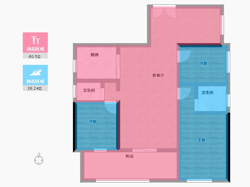 广东省-江门市-富居悦公馆-85.19-户型库-动静分区