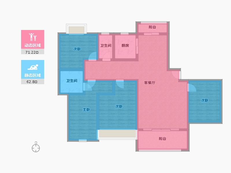 江西省-宜春市-万投·锦秀壹品-119.00-户型库-动静分区