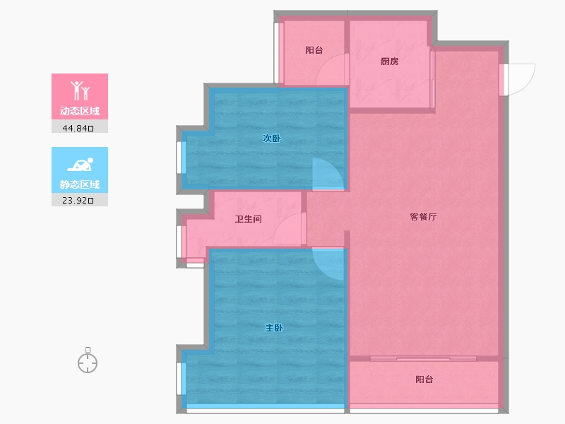 广东省-广州市-媒体村-76.00-户型库-动静分区