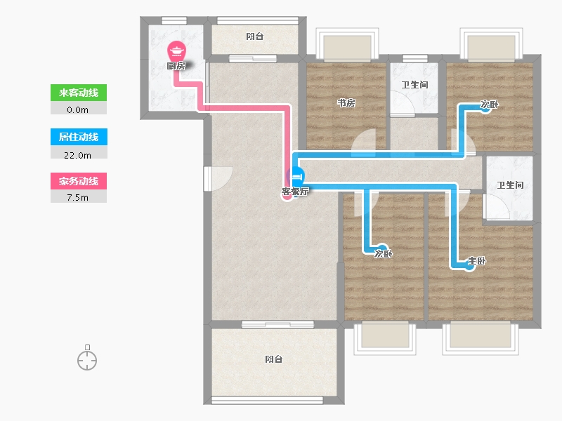 湖北省-宜昌市-中一厚德首府-95.96-户型库-动静线