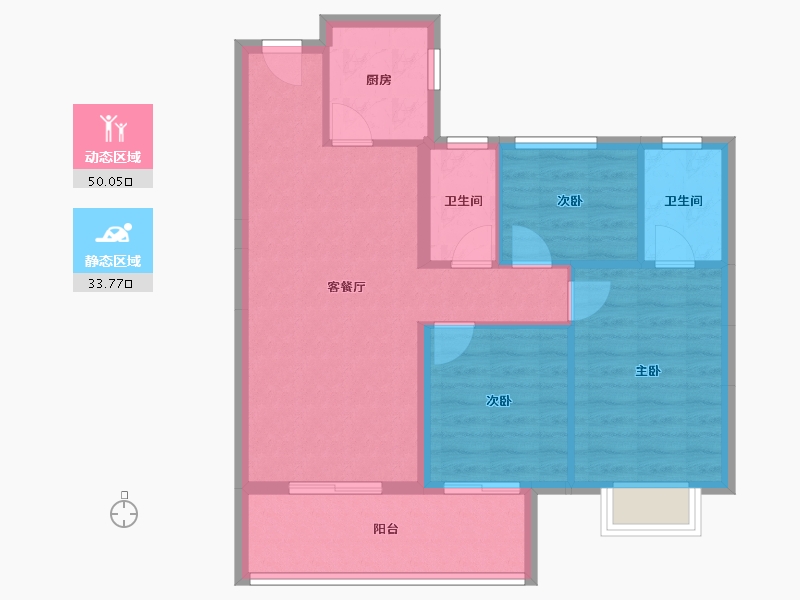 湖北省-宜昌市-中一厚德首府-75.36-户型库-动静分区