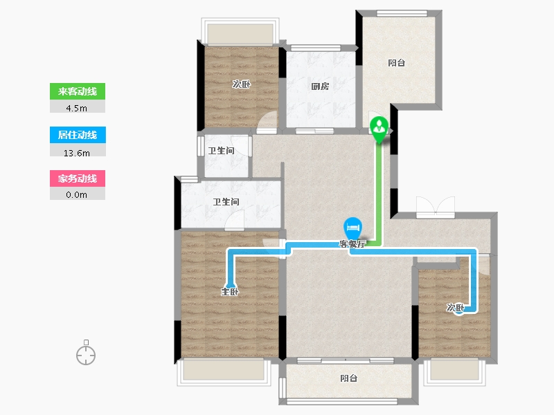 广东省-佛山市-越秀•阅湖台-114.40-户型库-动静线