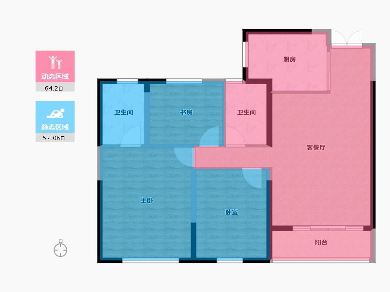 江苏省-无锡市-云玺-110.41-户型库-动静分区