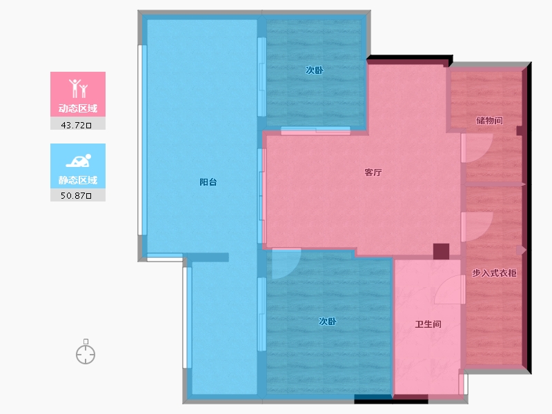 江苏省-徐州市-创美·名仕苑-116.00-户型库-动静分区