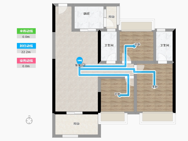 广东省-江门市-盛安江畔-83.34-户型库-动静线