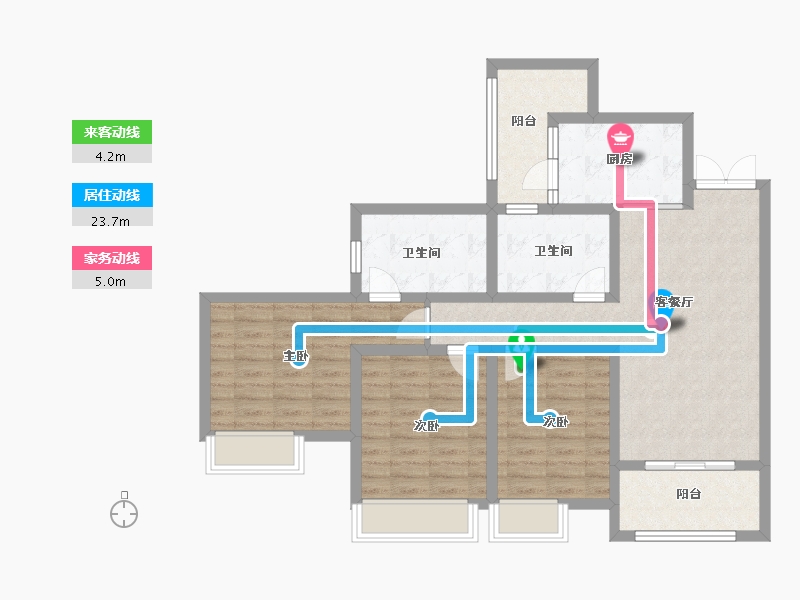 四川省-成都市-天府公园观澜8号-92.80-户型库-动静线