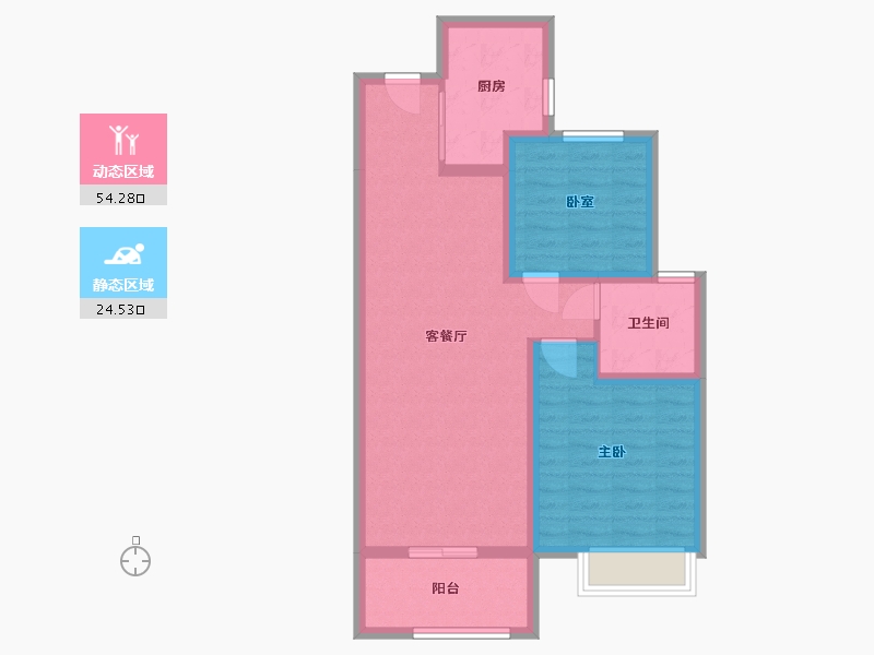 河北省-石家庄市-澳森诚园-70.00-户型库-动静分区