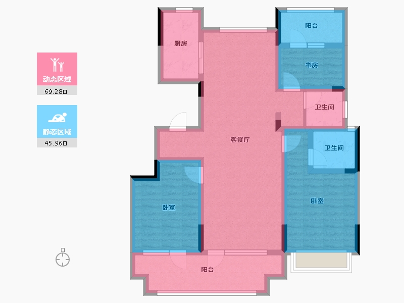 山东省-济宁市-城投瑞马·天悦-101.60-户型库-动静分区