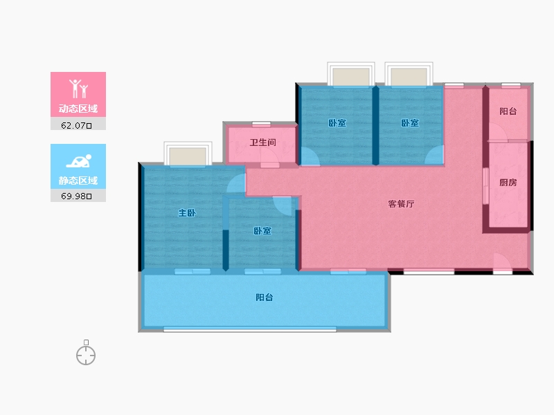 云南省-玉溪市-邦泰·云玺-118.91-户型库-动静分区