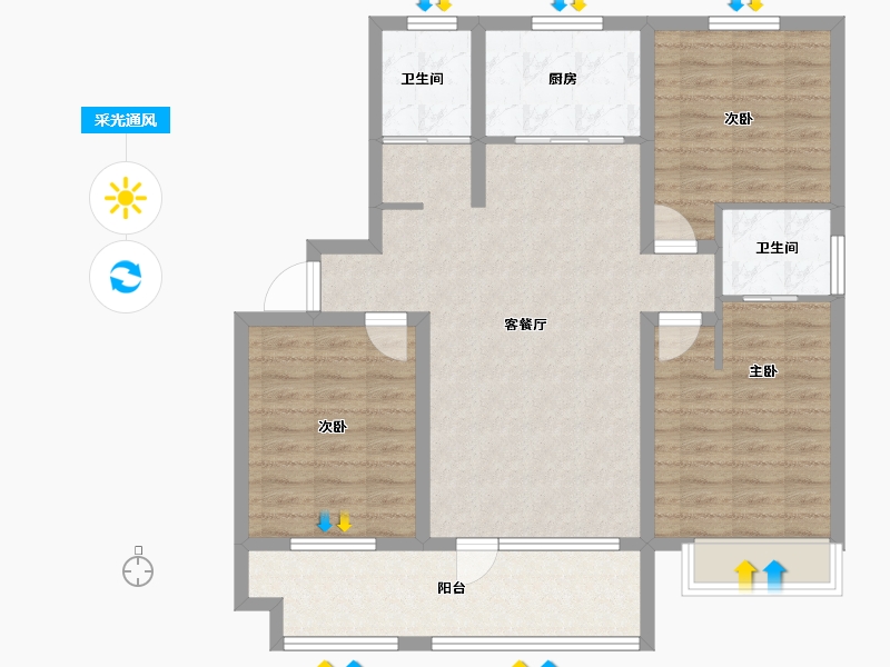 山东省-日照市-高新颐和学府-97.58-户型库-采光通风