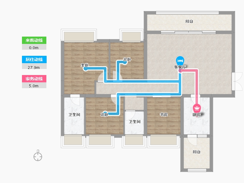 四川省-成都市-天府公园观澜8号-113.78-户型库-动静线