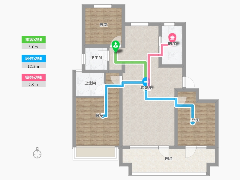 山东省-济宁市-城投瑞马·天悦-88.99-户型库-动静线