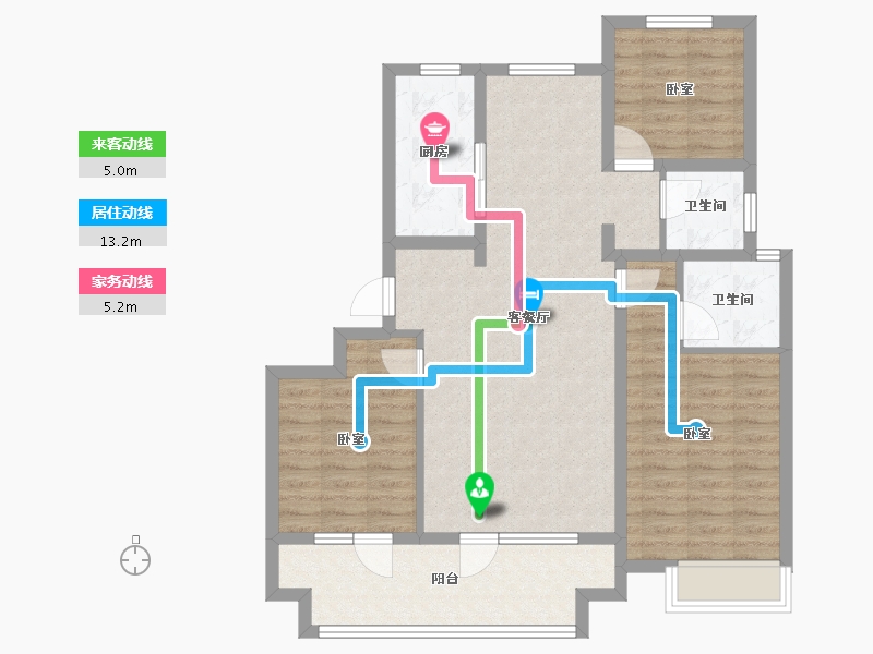 山东省-济宁市-公用瑞马君悦-93.60-户型库-动静线