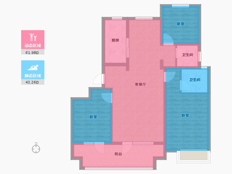 山东省-济宁市-公用瑞马君悦-93.60-户型库-动静分区