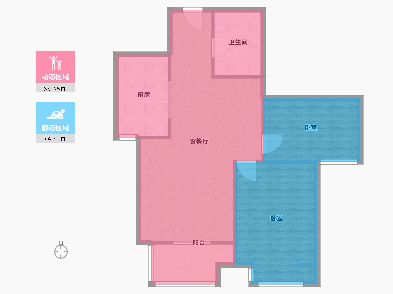 河北省-唐山市-凤凰世嘉-92.71-户型库-动静分区