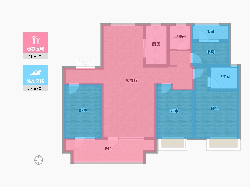 山东省-济宁市-公用瑞马君悦-114.40-户型库-动静分区