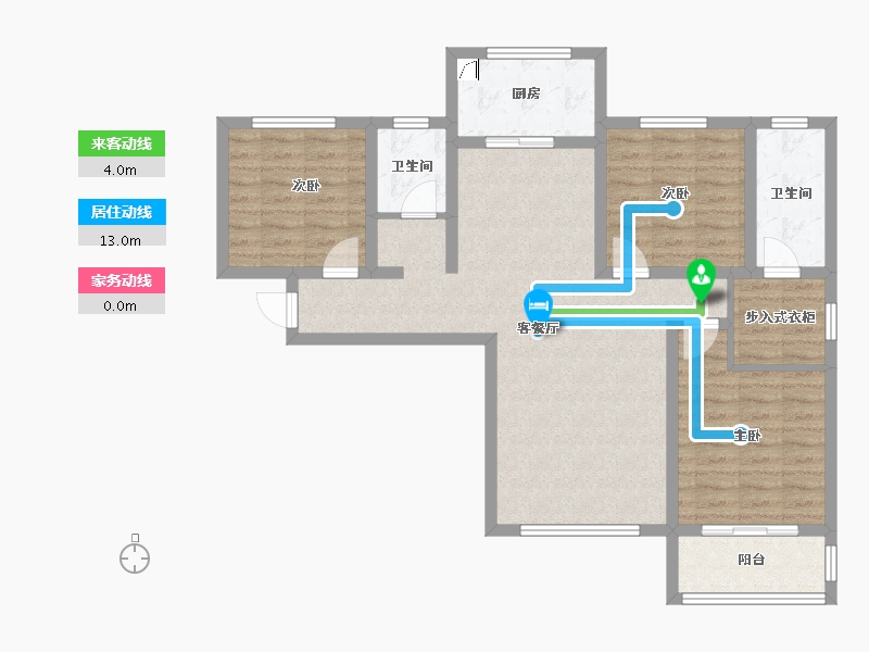 甘肃省-庆阳市-上河嘉苑-91.57-户型库-动静线