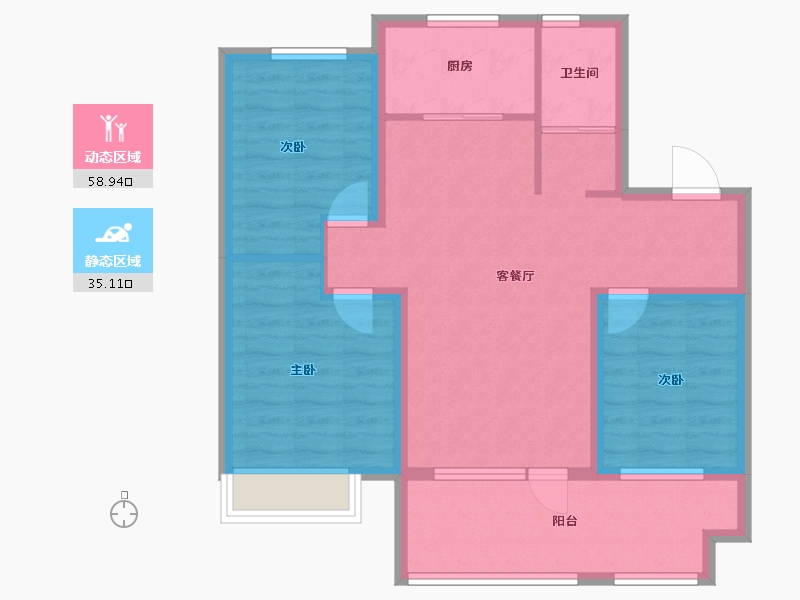 山东省-日照市-高新颐和学府-83.78-户型库-动静分区