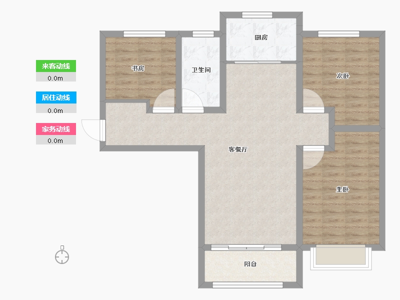 山西省-晋城市-康馨佳园-88.01-户型库-动静线