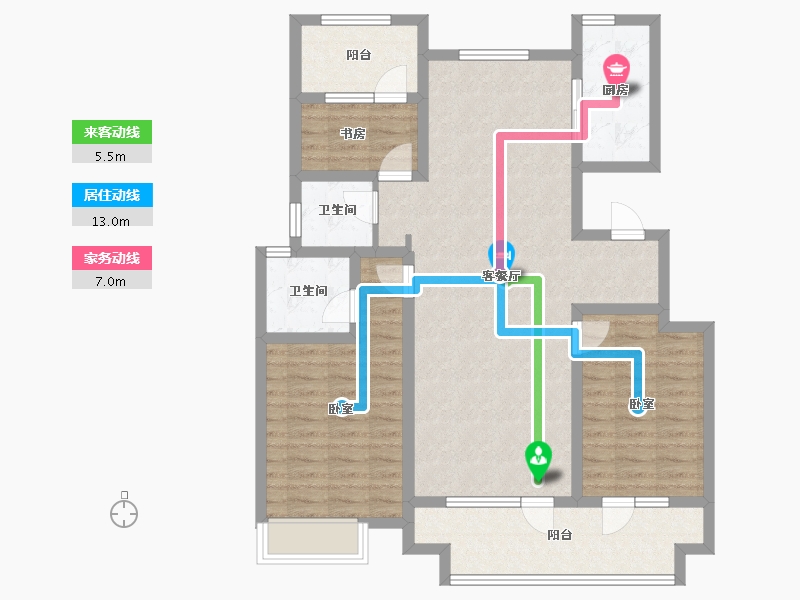 山东省-济宁市-公用瑞马君悦-101.60-户型库-动静线