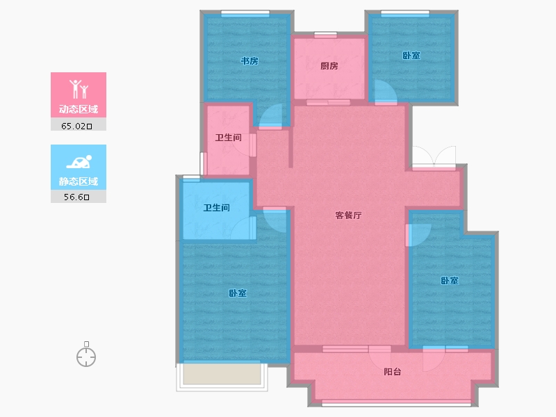 山东省-济宁市-公用瑞马君悦-108.00-户型库-动静分区