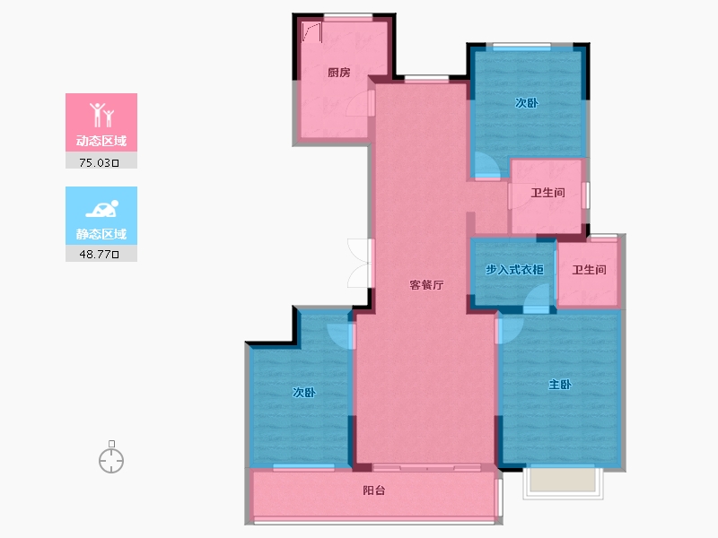 山东省-烟台市-涵泉世家-110.00-户型库-动静分区