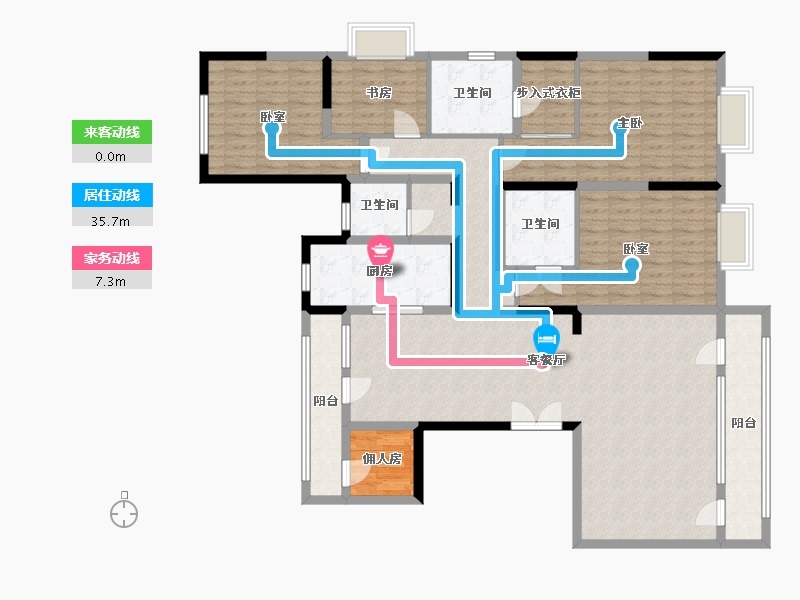 贵州省-毕节市-同心锦绣城-166.00-户型库-动静线