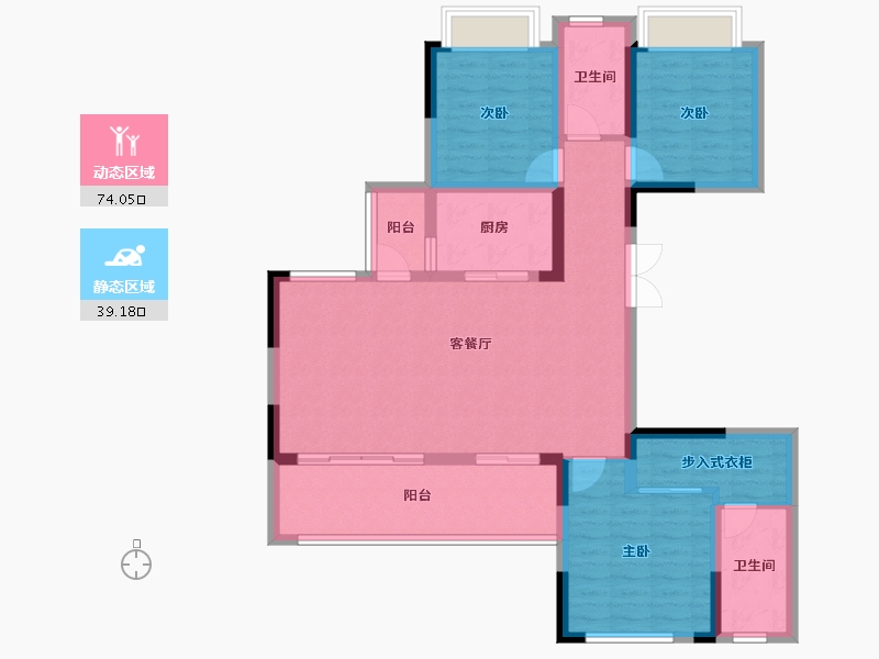 四川省-成都市-幸福桥TOD幸福拾光-101.03-户型库-动静分区