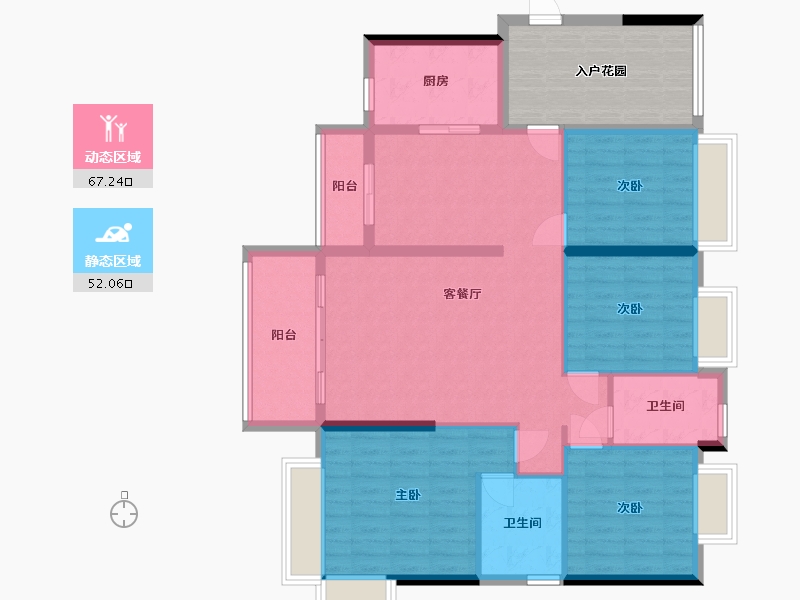 广东省-河源市-时代一号-130.00-户型库-动静分区