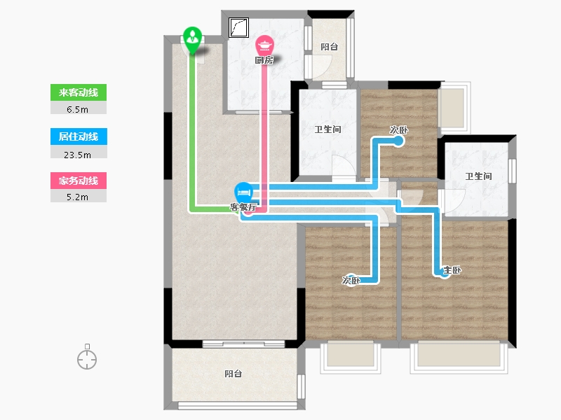 贵州省-贵阳市-恒大茶郡-98.00-户型库-动静线