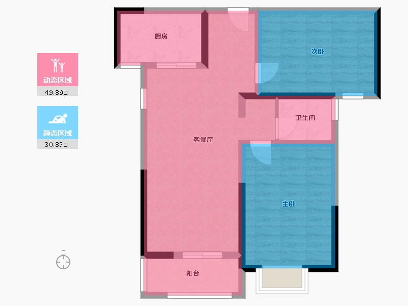 上海-上海市-逸兴家园-80.00-户型库-动静分区