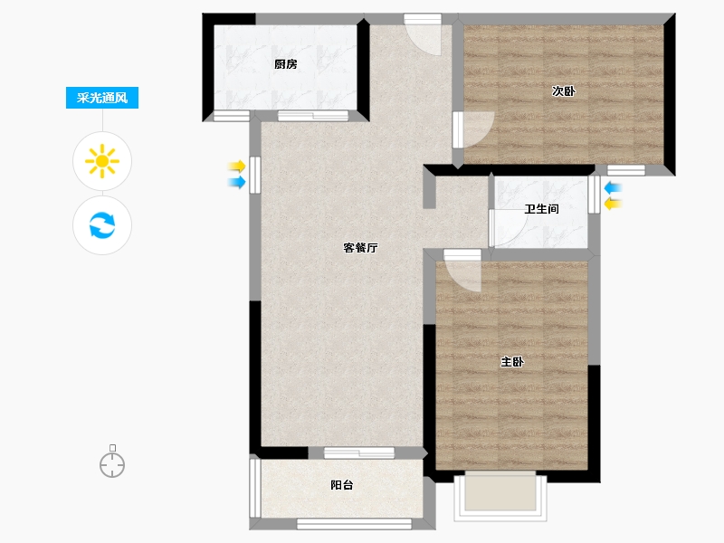 上海-上海市-逸兴家园-80.00-户型库-采光通风