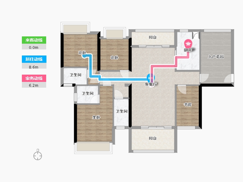 广东省-肇庆市-明珠新城-143.00-户型库-动静线