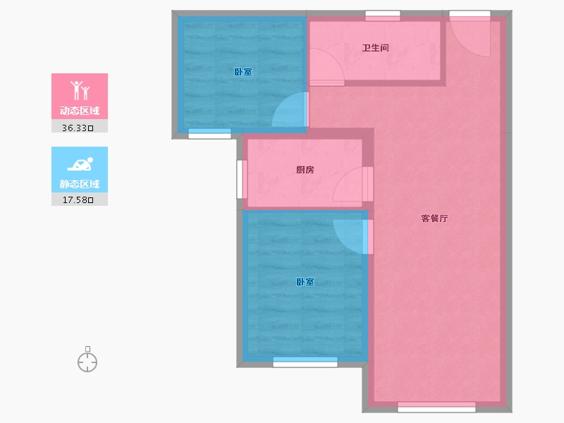 新疆维吾尔自治区-乌鲁木齐市-交建·雅苑-47.87-户型库-动静分区