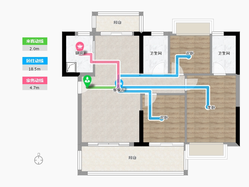 广东省-阳江市-建华翡翠城-83.35-户型库-动静线