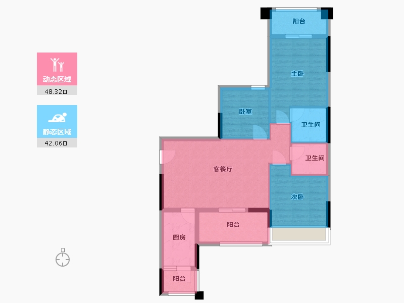 广东省-清远市-福泰星海岸-82.58-户型库-动静分区