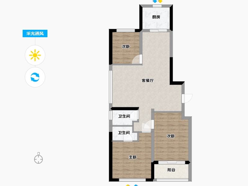 山东省-威海市-城建壹号-89.00-户型库-采光通风