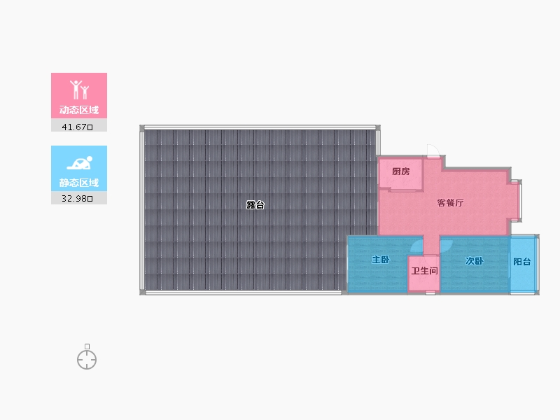 江西省-南昌市-洪城时代广场-69.96-户型库-动静分区