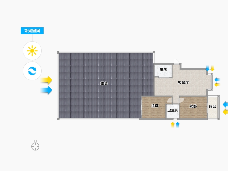 江西省-南昌市-洪城时代广场-69.96-户型库-采光通风