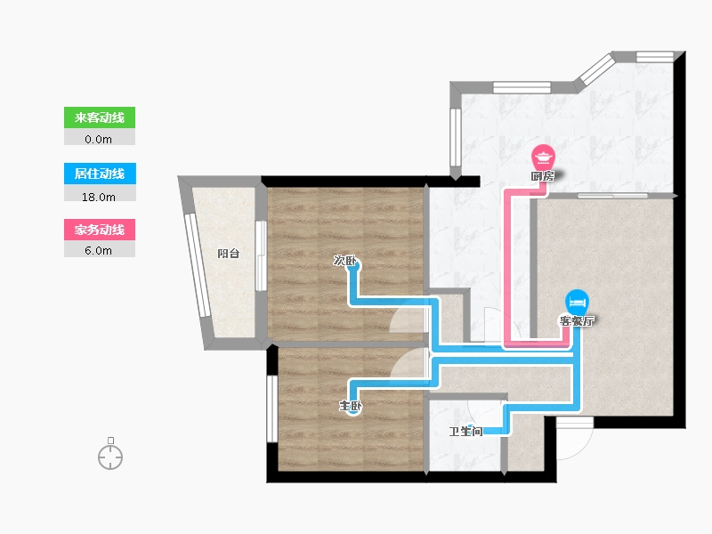 福建省-福州市-联福花园-60.00-户型库-动静线