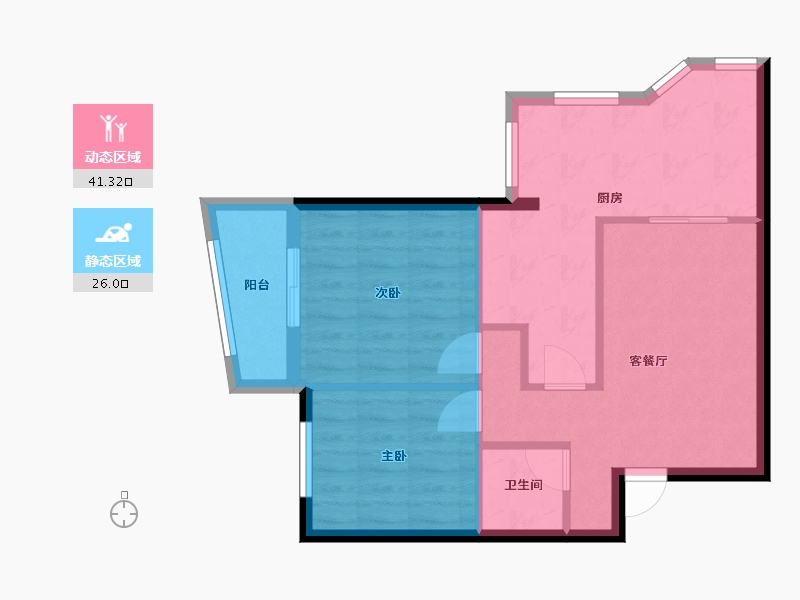 福建省-福州市-联福花园-60.00-户型库-动静分区