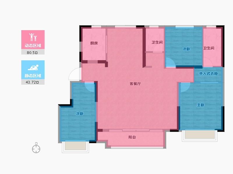 天津-天津市-新城·玺樾熙棠-112.80-户型库-动静分区