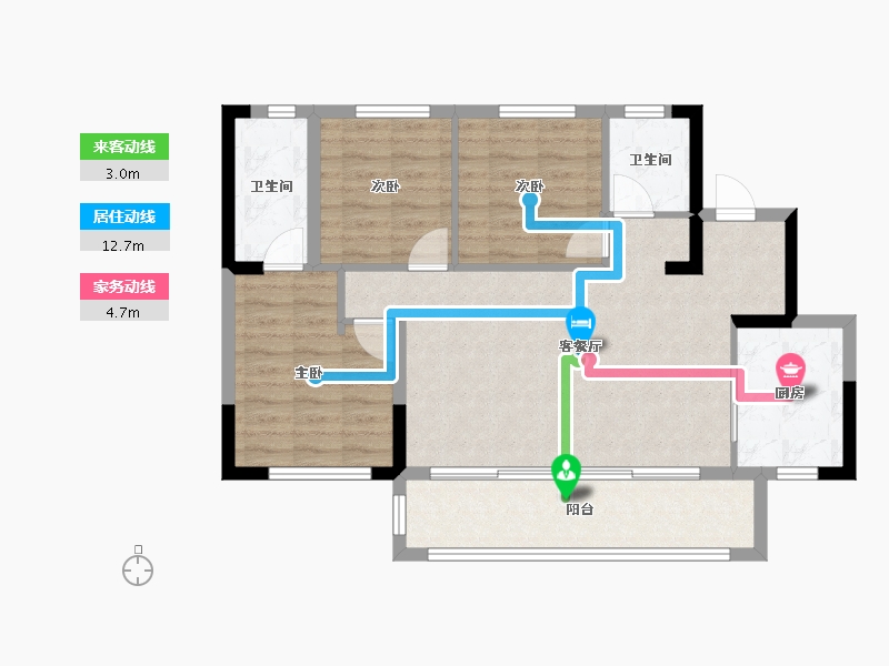 四川省-成都市-交投电建国宾江山-82.61-户型库-动静线